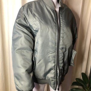 Green Bomber Jacket L